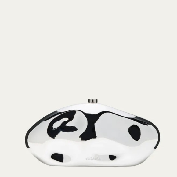 Cult Gaia Caldera Metallic Clutch Bag - Picture 3 of 5